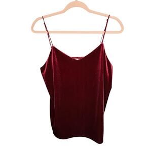 a new day Cami Tank Crushed Velour Adjustable Size M Medium